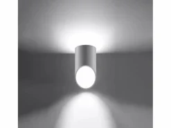 Online Sollux Lighting Lámparas de pared Zitiex moderno de aluminio - 1 fuentes luminosas 4000K - L.10 x A.20 cm - Blanco