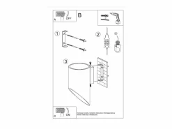 Online Sollux Lighting Lámparas de pared Zitiex moderno de aluminio - 1 fuentes luminosas 4000K - L.10 x A.20 cm - Blanco