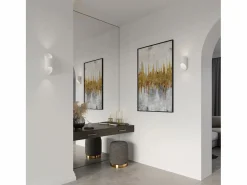 Online Sollux Lighting Lámparas de pared Zitiex moderno de aluminio - 1 fuentes luminosas 4000K - L.10 x A.20 cm - Blanco