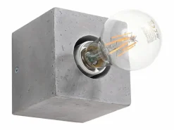 Clearance Lámparas de pared Zxina industrial de concreto - 1 fuentes luminosas 4000K - L.10 x A.10 cm - Aplique Para Pared