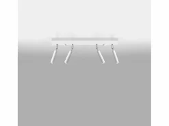 Online Sollux Lighting Lámparas de techo Astix moderno de aluminio - 4 fuentes luminosas 3000K - L.60 x A.20 cm - Blanco