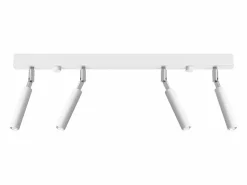 Online Sollux Lighting Lámparas de techo Astix moderno de aluminio - 4 fuentes luminosas 3000K - L.60 x A.20 cm - Blanco