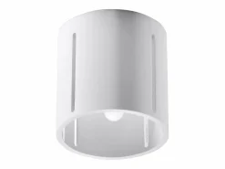 Sollux Lighting Lámparas de techo Brich moderno de aluminio - 1 fuentes luminosas 3000K - L.10 x A.10 cm -