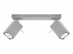 Online Lámparas de techo Briow moderno de acero - 2 fuentes luminosas 3000K - L.30 x A.16 cm - Plafón