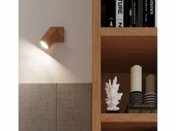 Lámparas de techo Xenor escandinavo de madera - 6 fuentes luminosas 3000K - L.120 x A.20 cm - roble Plafón