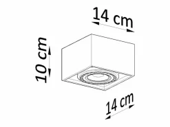 Discount Lámparas de techo Zentra escandinavo de madera - 1 fuentes luminosas 4000K - L.14 x A.10 cm - madera natural Plafón