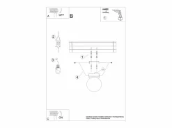 Discount Lámparas de techo Zynfi moderno de acero/vidrio - 1 fuentes luminosas 3000K - L.12 x A.14,5 cm - Plafón