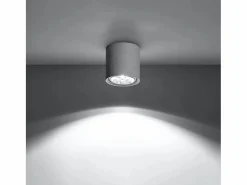 Sollux Lighting Lámparas de techo Zynko industrial de concreto - 1 fuentes luminosas 4000K - L.14 x A.14 cm -