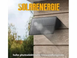 Discount Lámparas solares para exteriores - 4 apliques solares de pared para exteriores, luz blanca cálida Iluminación Exterior