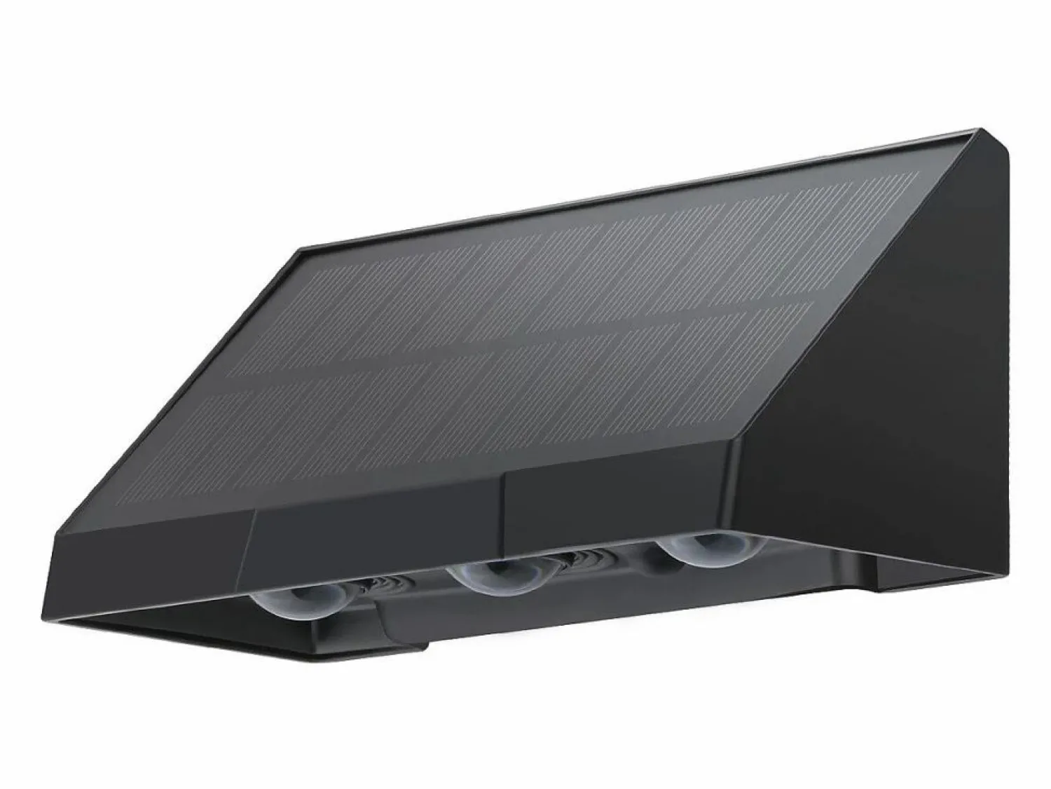 NETTLIFE Lámparas solares para exteriores - Aplique solar de pared para exteriores luces LED de pared para exteriores blanco cálido de 3000 K 2 modos