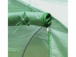Clearance Lona de repuesto para invernadero túnel, PE resistente a los rayos UV, impermeable, con 6 ventanas y puerta enrollable, (300x300x200cm) Invernadero De Jardín