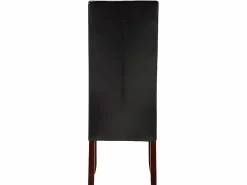 Outlet Vente-unique Lote 6 sillas ROVIGO - Piel sintética marrón brillante Marru00f3n chocolate