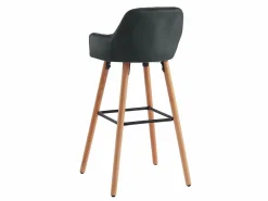Sale Lote 2 taburetes bar terciopelo y metal ELEANA color Muebles De Bar|Taburete Alto