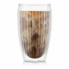 Best Lote 2 Vasos Doble Pared 45cl Pavina Rayados Vaso