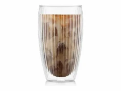 Best Lote 2 Vasos Doble Pared 45cl Pavina Rayados Vaso