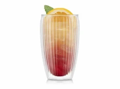 Best Lote 2 Vasos Doble Pared 45cl Pavina Rayados Vaso