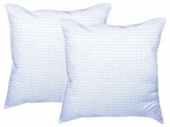 Discount lote de 2 almohadas protección total -2 places -anti ácaros- 60x60 cm - ANGE GARDIEN Almohada