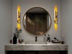 Online Lote de 2 apliques de pared de metal - Alt. 40 x P 11 cm - Alt. 40 x P 11 cm - LYNOR Aplique Para Pared