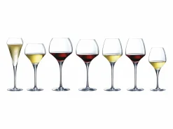 Hot Chef & Sommelier Lote de 6 Copas de Pie Soft Open Up 47 cl - Colección Open Up Transparente