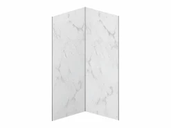 Discount Lote de 2 paneles de pared de ducha efecto mármol de aluminio 2 x L90 x Alt. 210 cm ENEKO Panel De Pared|Panel Mural Para Ducha