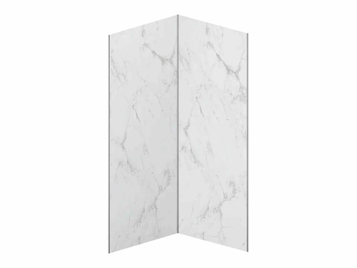 Discount Lote de 2 paneles de pared de ducha efecto mármol de aluminio 2 x L90 x Alt. 210 cm ENEKO Panel De Pared|Panel Mural Para Ducha