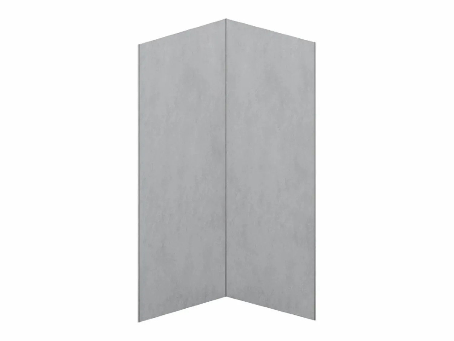 Best Vente-unique Lote de 2 paneles de pared para ducha de aluminio con perfiles - 2 x 90 x 210 cm - ARFINO Gris