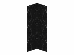 Best Lote de 2 paneles murales de ducha con efecto mármol de aluminio 2 x Ancho 90 x Alt. 210 cm ENEKO Panel De Pared|Panel Mural Para Ducha