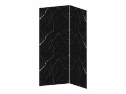 Lote de 2 paneles murales de ducha efecto mármol de aluminio Ancho 90 x 120 x Alt. 210 cm ENEKO Panel De Pared|Panel Mural Para Ducha