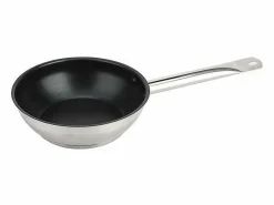 Baumalu Lote de 3 sartenes Gastronomie de acero inoxidable - 20 / 24 / 28 cm