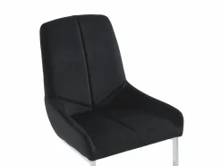 Discount Lote de 2 sillas cantilever de terciopelo y metal cromado - - BERLONA Sillas Y Lotes De Sillas