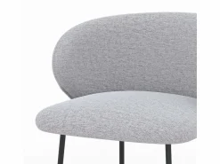 Online Rendez-Vous Déco Lote de 2 sillas para isla central de tela claro 67 cm - Victoria Gris