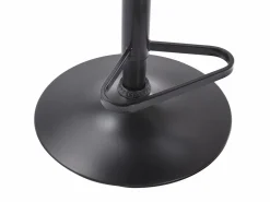 Outlet Lote de 2 taburetes de bar de terciopelo y metal - Altura ajustable - - PEGA Muebles De Bar|Taburete Alto