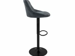 ML-DESIGN Lote de 2 taburetes de bar Taburete de bar giratorio regulable en altura Taburet