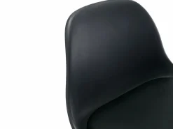 Best Vente-unique Lote de 2 taburetes de bar de polipropileno y metal - - XAFY Negro