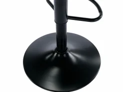 Best Vente-unique Lote de 2 taburetes de bar de polipropileno y metal - - XAFY Negro