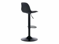 Best Vente-unique Lote de 2 taburetes de bar de polipropileno y metal - - XAFY Negro