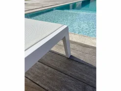 Sale Lote de 2 tumbonas de aluminio y lona plastificada Tumbona