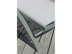 Outlet Dcb Garden Lote de 2 tumbonas de lona plastificada y aluminio Caqui