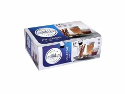 Duralex Lote de 6 vasos gobelets PICARDIE - 31 cl, vidrio irrompible y eco-responsable