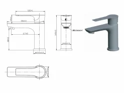 Best Essebagno Lover grifo mezclador cromado para lavabo Blanco