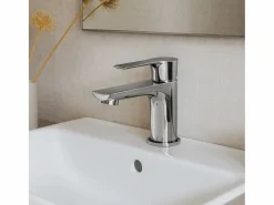 Essebagno Lover grifo mezclador cromado para lavabo Plateado