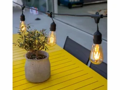 Best Lumisky Luces de cadena E27 10M MAFY Negro