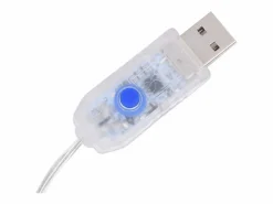 Sale Luces estrella y luna 138 LEDs blanco frío con control remoto Guirnalda Luminosa