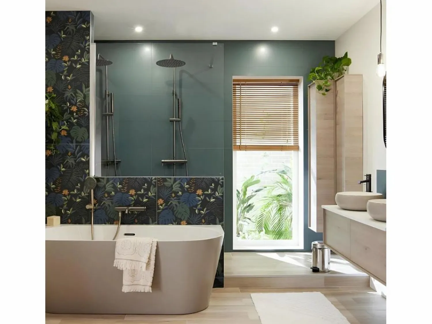 Clearance Essebagno Luisa Columna de ducha mecánica gris metalizado Gris antracita