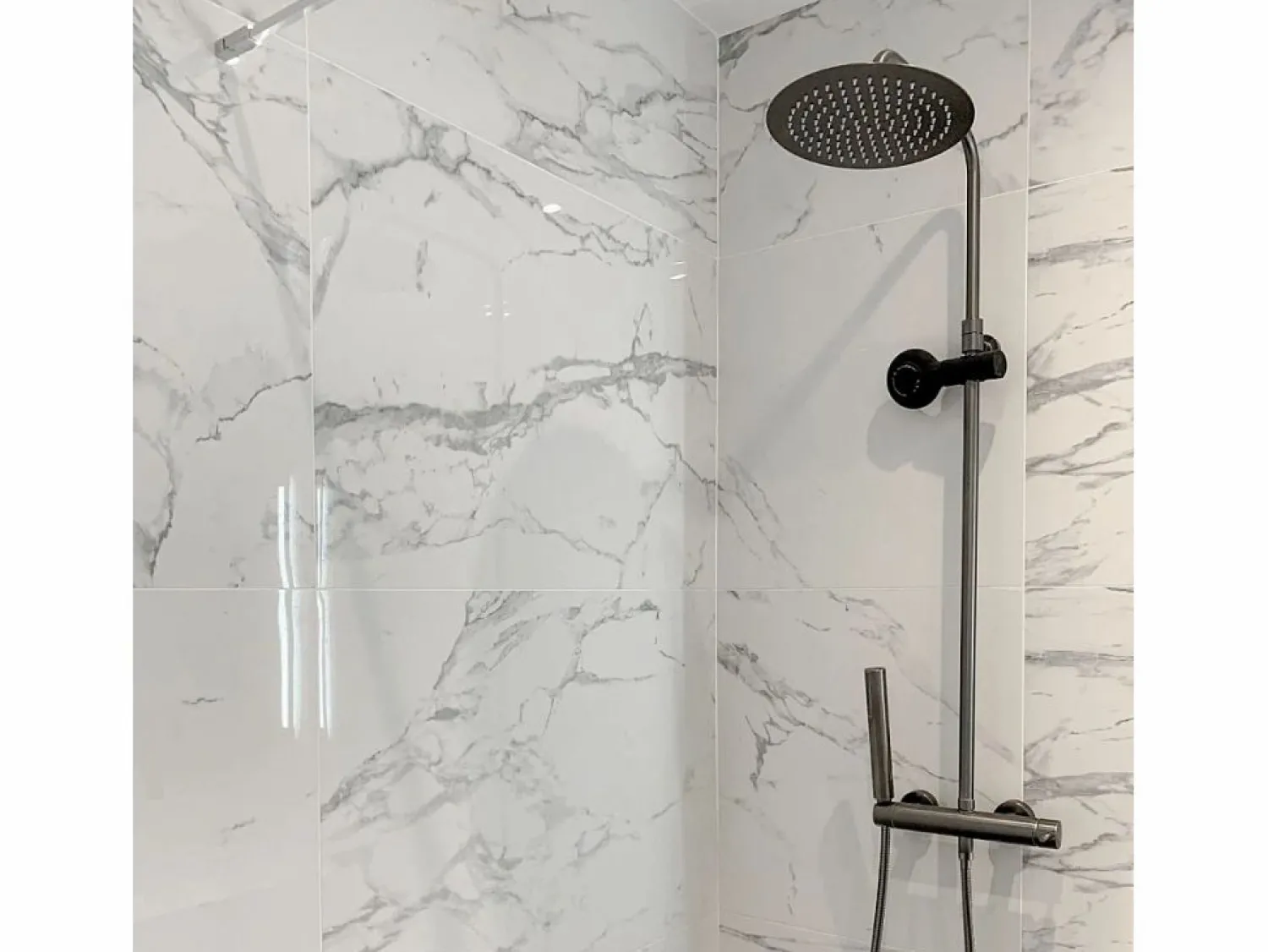Clearance Essebagno Luisa Columna de ducha mecánica gris metalizado Gris antracita