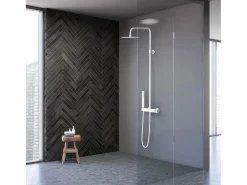 Essebagno Luisa Columna de ducha mecánica blanca Blanco