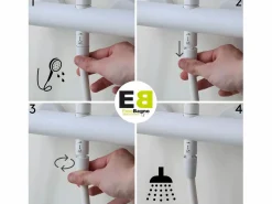 Outlet Essebagno Luisa Columna de ducha mecánica Negro