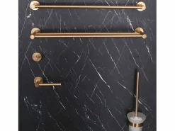 Best Essebagno Luisa escobilla para WC con soporte cobre cepillado Cobrizo