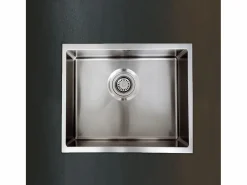 Clearance Essebagno Luisa Fregadero 1 seno 55x45 en acero inoxidable Bronce
