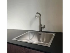 Clearance Essebagno Luisa Fregadero 1 seno 55x45 en acero inoxidable Bronce
